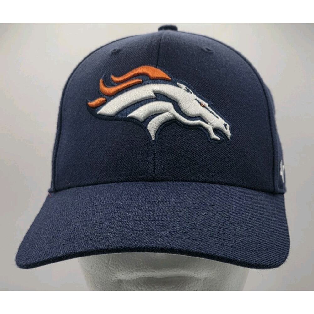 Denver‎ Broncos '47 Blue Strapback Cap Hat Adult NFL Hook And Loop 47 Brand